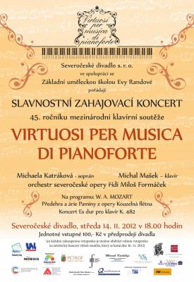 Virtuosi per Musica di pianoforte 2012 - plak�t k zahajovac�mu koncertu