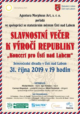 Plak�t slavnostn� koncert k�v�ro���republiky