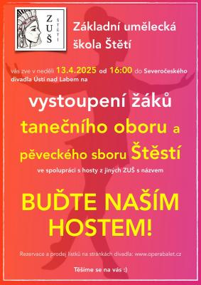 plak�t - vystoupen� ��k� tane�n�ho oboru a p�veck�ho sboru �t�t�