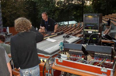 AIDA open air opera letn� kino �st� nad Labem 2.9.2004 - zvukov� re�ie